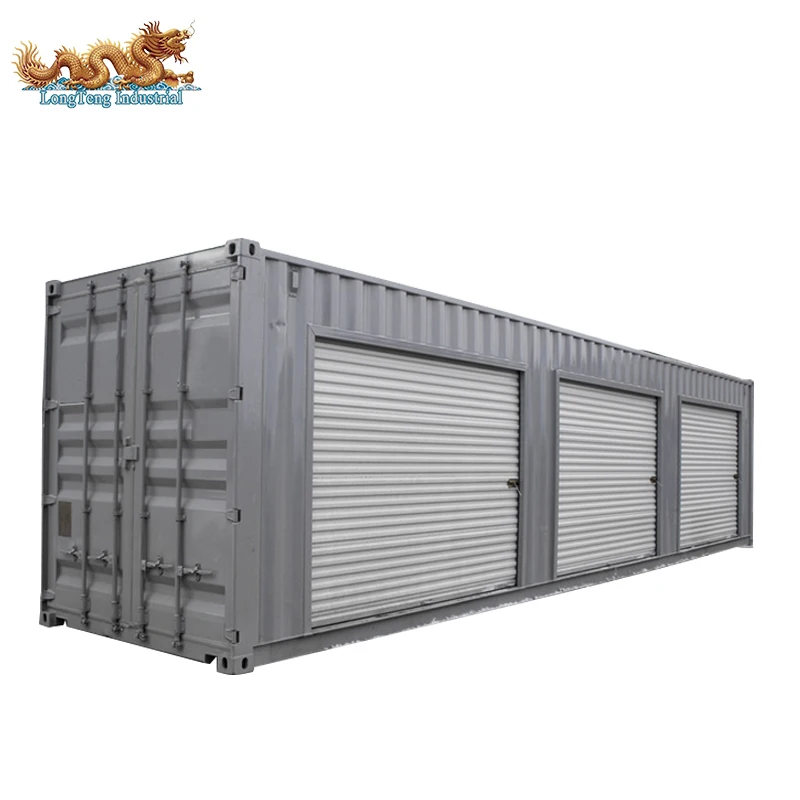 Portable Storage Roller Up Container House 40ft 40 feet Self Shutter with 4 5 6 7 8 Doors Shipping Container