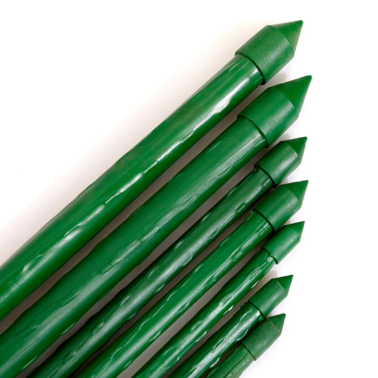 Telescopic Extendable Plant Support Garden Stakes Poles Pe Coated Pole Plastic Stick