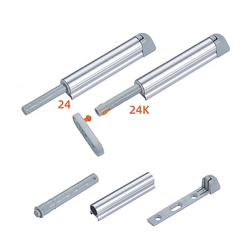 Modern push open systems no handle  magnetic touch  latch  door damper bullet type buffer