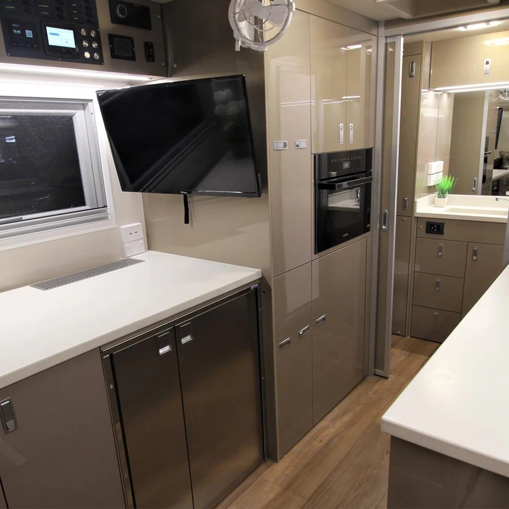 High Quality Ecocampor Fiberglass Travel Trailer Off Road Caravan 4x4 Truck Camper for Sale