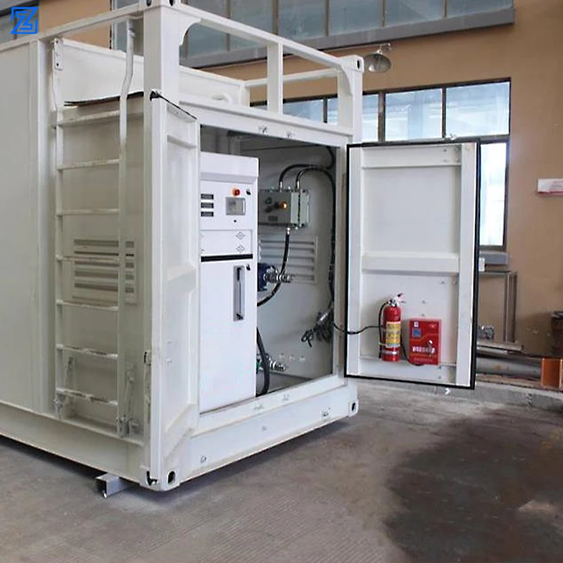 Mobile Fuel Dispenser Station Container Petrol Equipment Tatsuno Mini Gasoline Station Japan Tanks Gas Stations