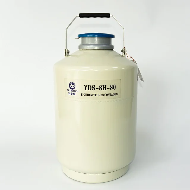High Quality YDH-8 8L Container Liquid Nitrogen Container/ Dewar/ Tank cryo express dry shippers for Cow Artificial Insemination