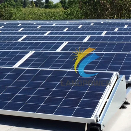Aluminium Solar Panel Roof Mounts With Wind Deflector for Landscape Adjustable Solar Panel Flat Roof Mounting Energy System