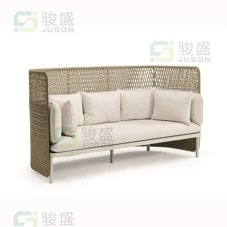 royal patio garden set beach chaise lounge outdoor wicker rattan hotel sofa