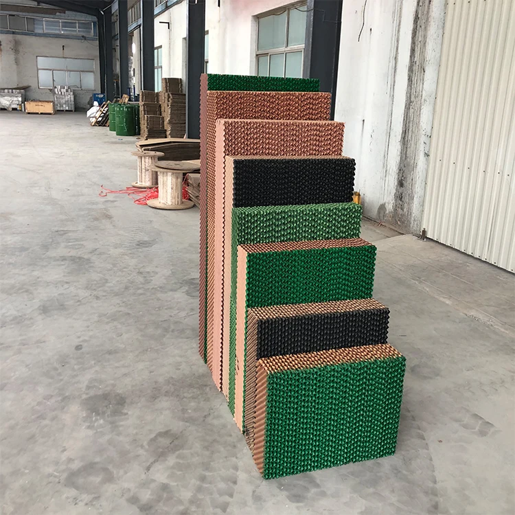 Factory Manufacturer Cheap Poultry Greenhouse Industrial Color Paper Evaporative Honeycomb Cooling Pad Price