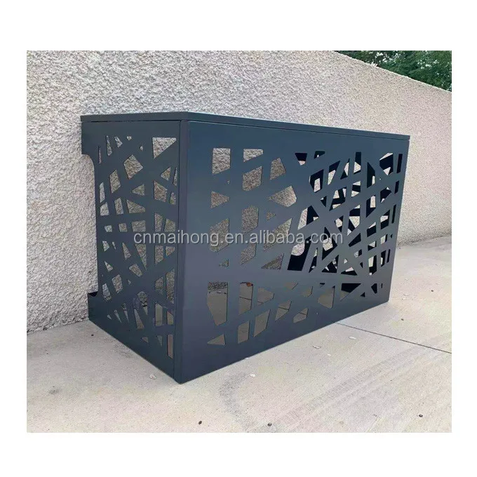 Modern Design Laser Cut Outdoor Air Conditioner Cover in Aluminum