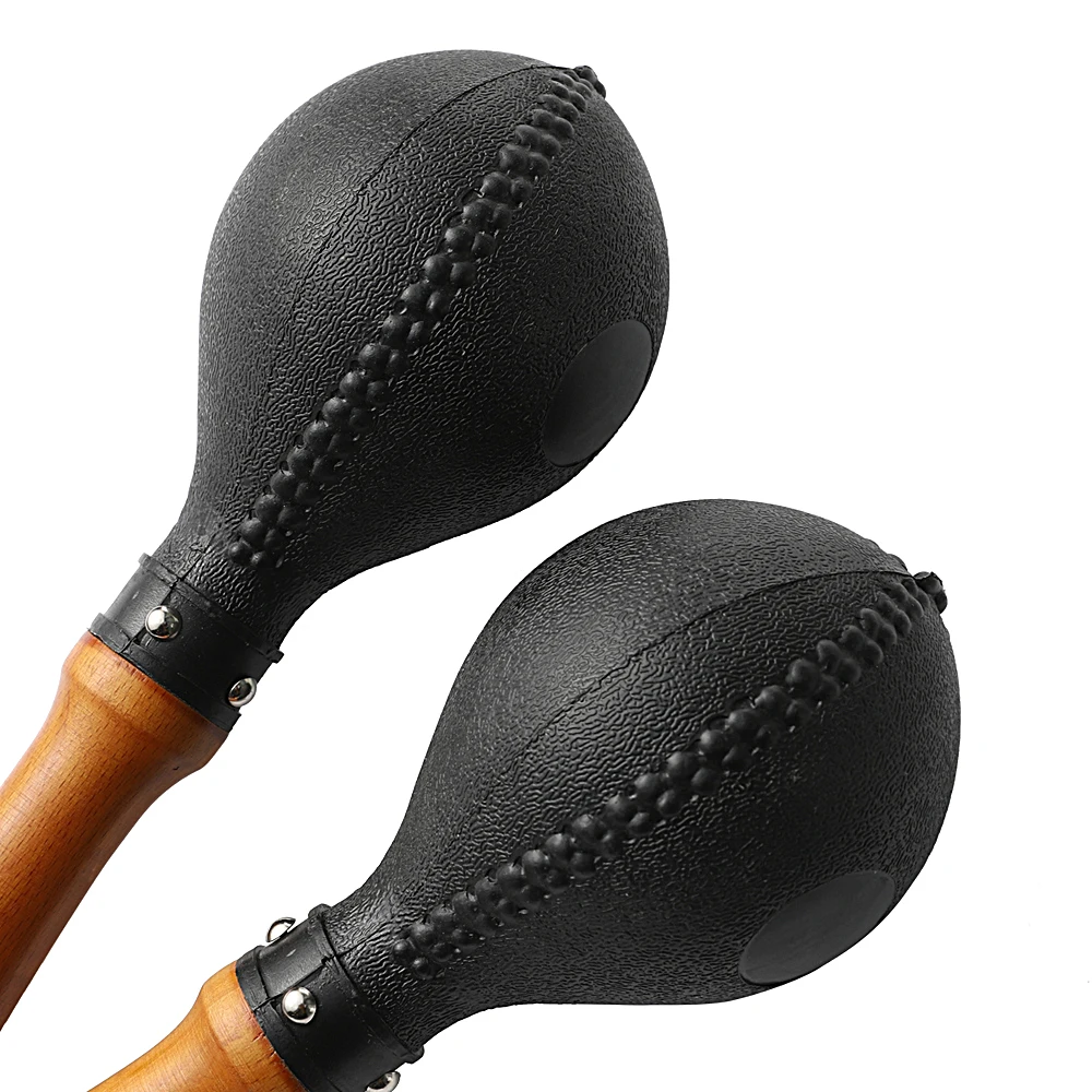 Personalized customization Maracas Pair of Shakers Rattles Sand Hammer with ABS Plastic Shells and Wooden Handles