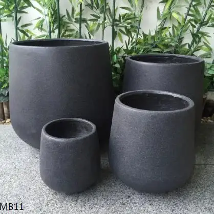 Wholesale nice shape fiberstone flower pot and planter