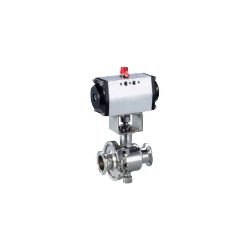
Promotional Various Durable Using Pneumatic Sanitary Threaded Clamped Ball Valve 304/316L 4 Inches Stainless Steel Ball Valve 
