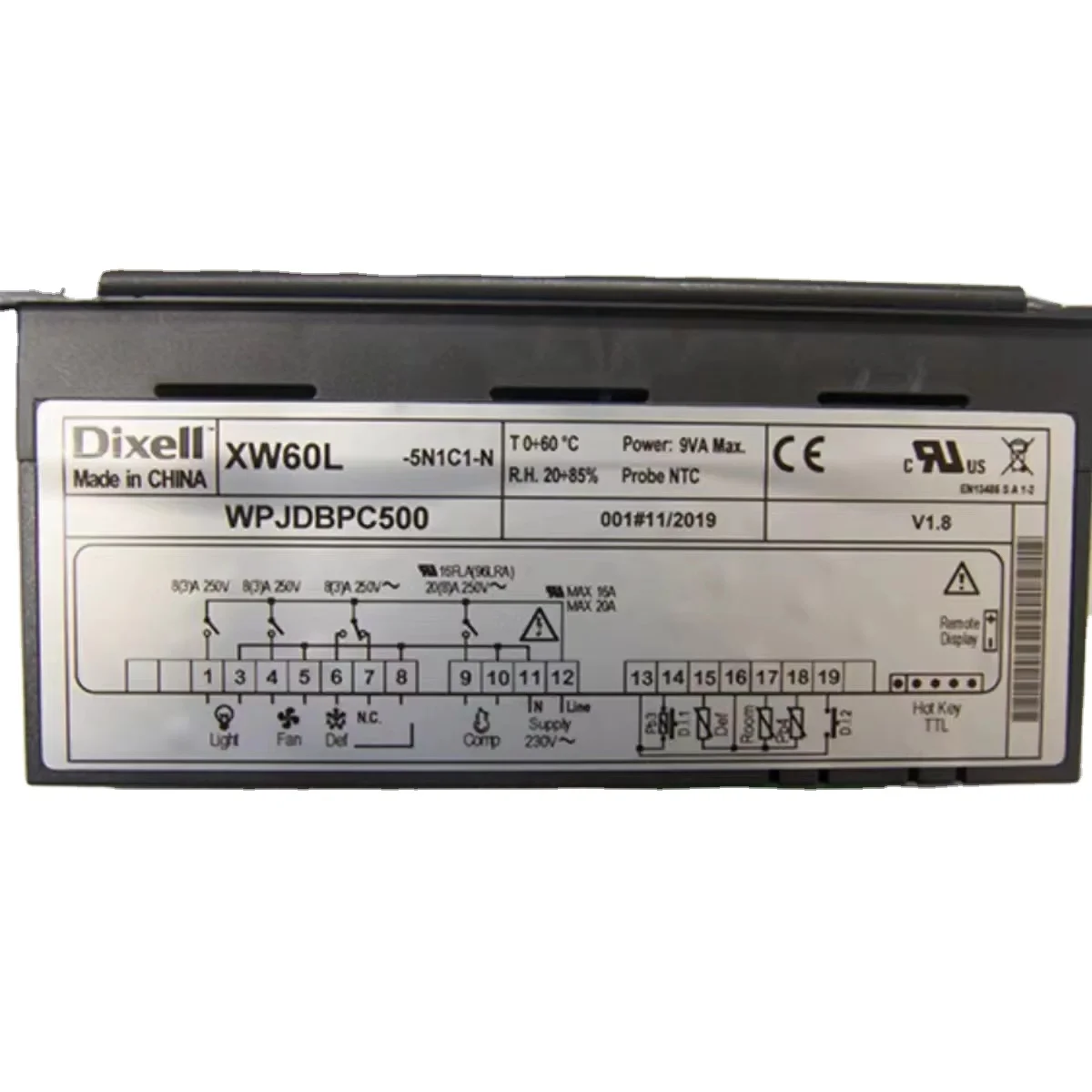 Подлинный DIXELL Elf Emerson термостат XW60L-5N0C1