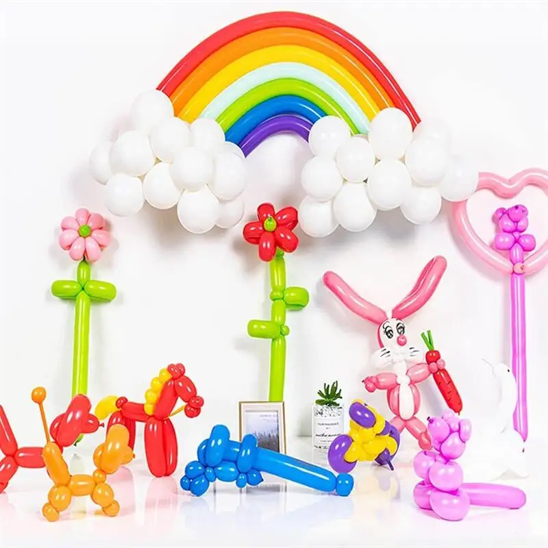 Premium Quality 260Q Twisting Animal Latex Balloons Assorted Color Latex Balloon long Magic Balloons for Party Decoration
