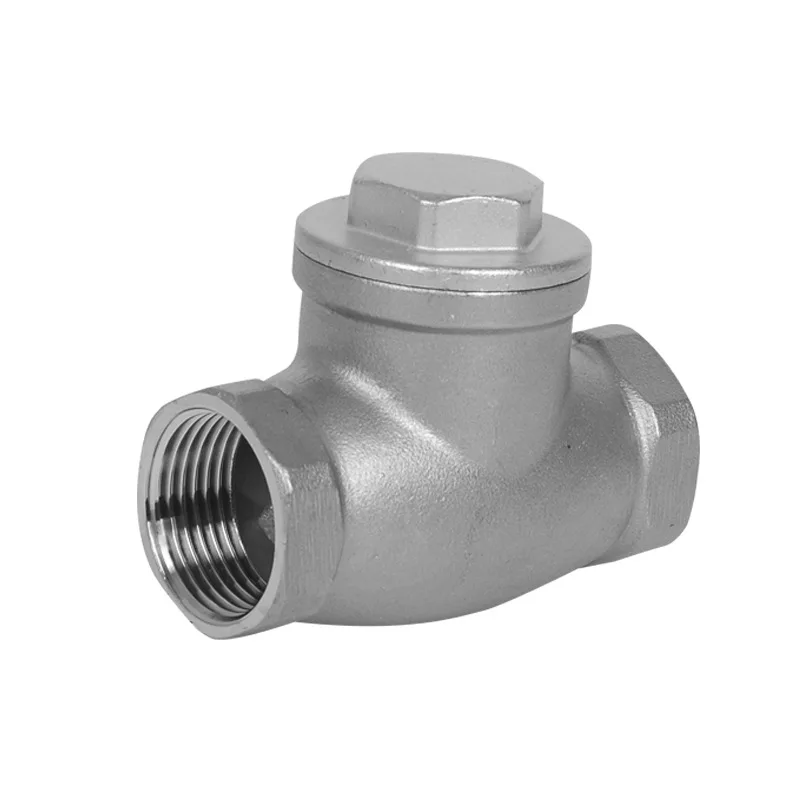 Horizontal Check Valve Female Threaded Check Valve Stainless Steel Swing Backflow Prevention Check Valve
