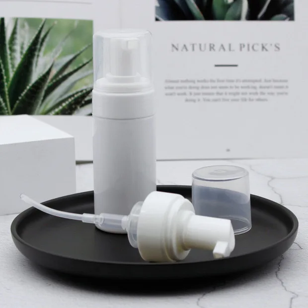 42/410 42mm Plastic Brush Foam Lotion Pump Dispenser White Shampoo Sprayer With 28mm and 24mm Sizes