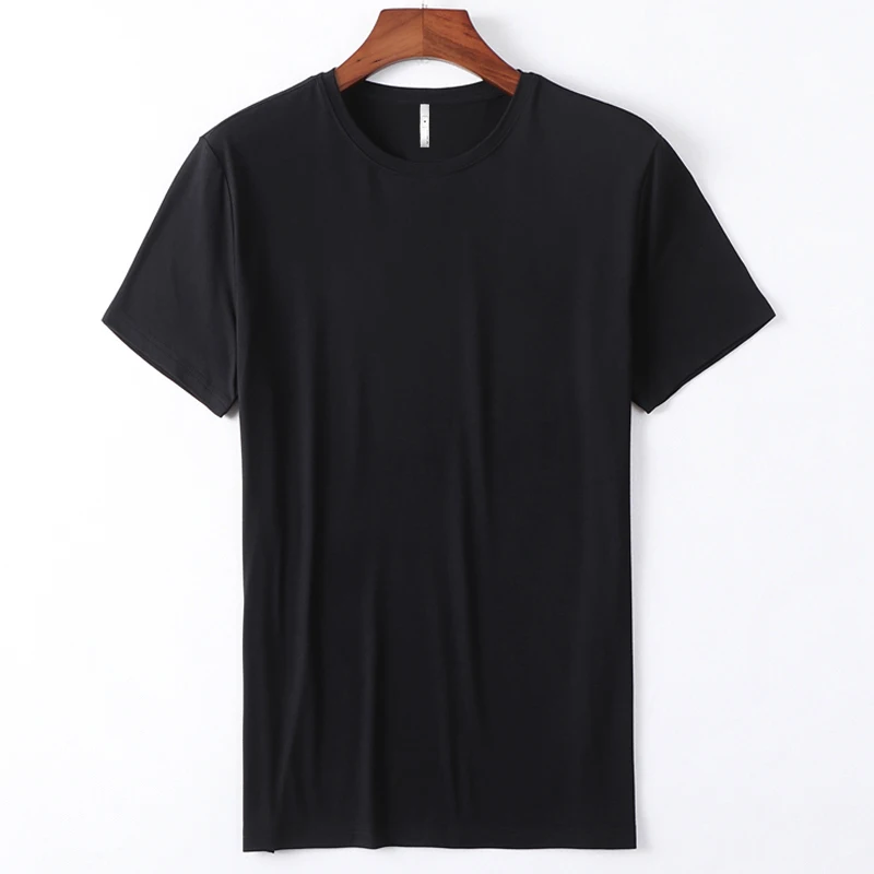 
wholesale cheap round neck moisture wicking polyester spandex elastic plain short sleeve t-shirt 