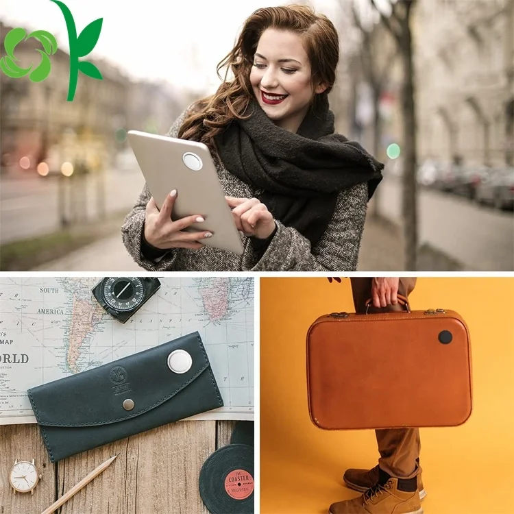 OKSILICONE Solid Color Silicone Case for Air tag Anti Lost Location Finder Soft Protective Cover Sticker Air Tag Cover Case