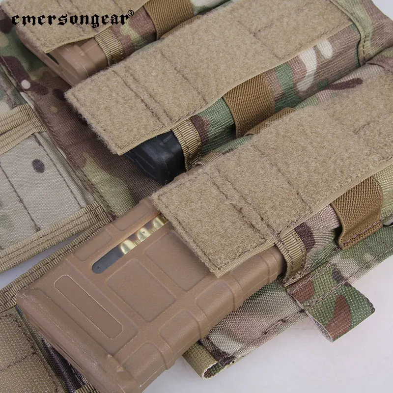  Emersongear Cordura 500D нейлоновый тройной мешочек Magzine Военная Тактическая Экипировка 5 56 чехол для журнала Molle AVS