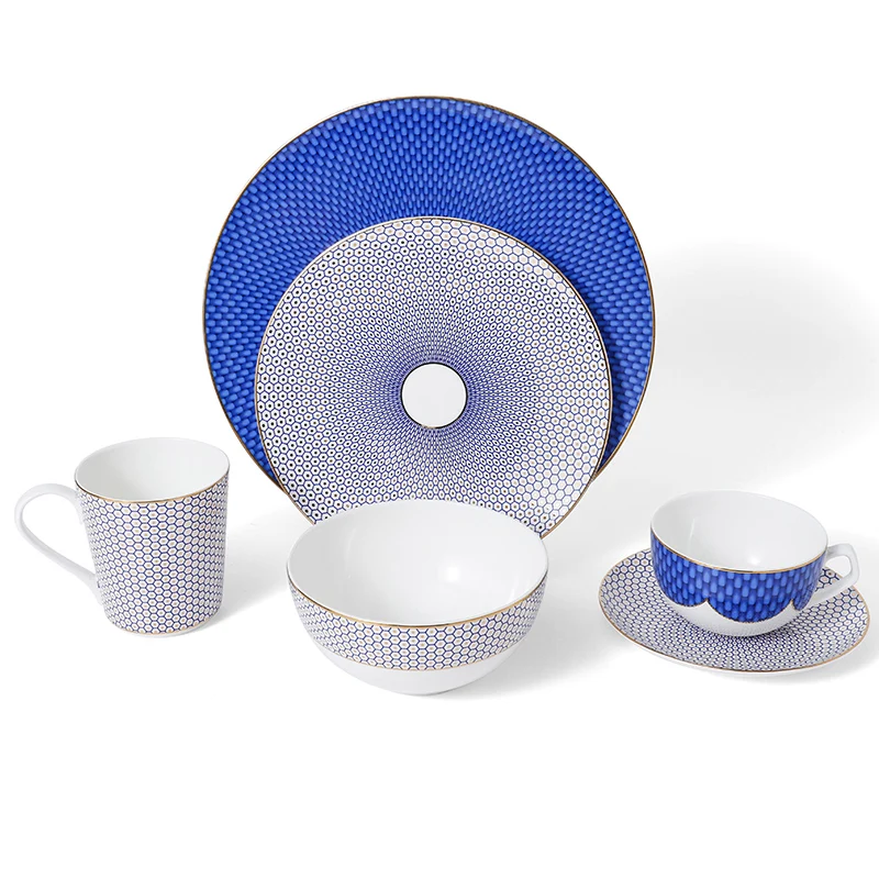 Hosen28 Fine Bone China Dinner Jogo De Jantar Pratos, Professional Custom Porcelain Dining Table Set