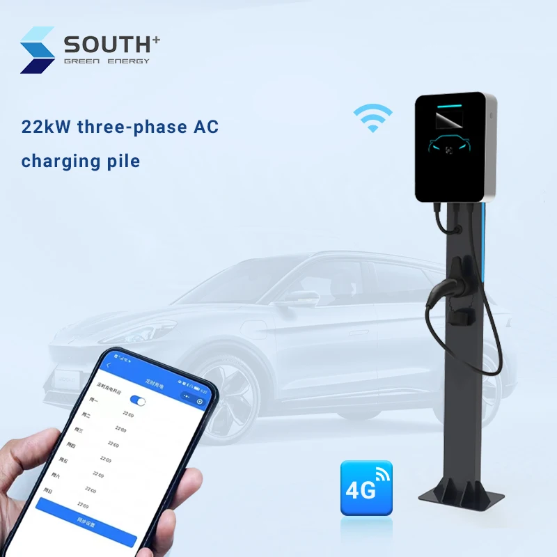 New design home 22kw Ev Charger Level 2 app electric car charger type 2 ev charger wallbox
