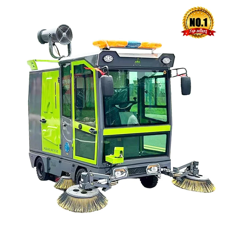 Automatic Street Sweeper Cleaning Equipment Industrial Floor Sweeper Sewer Cleaning Truck