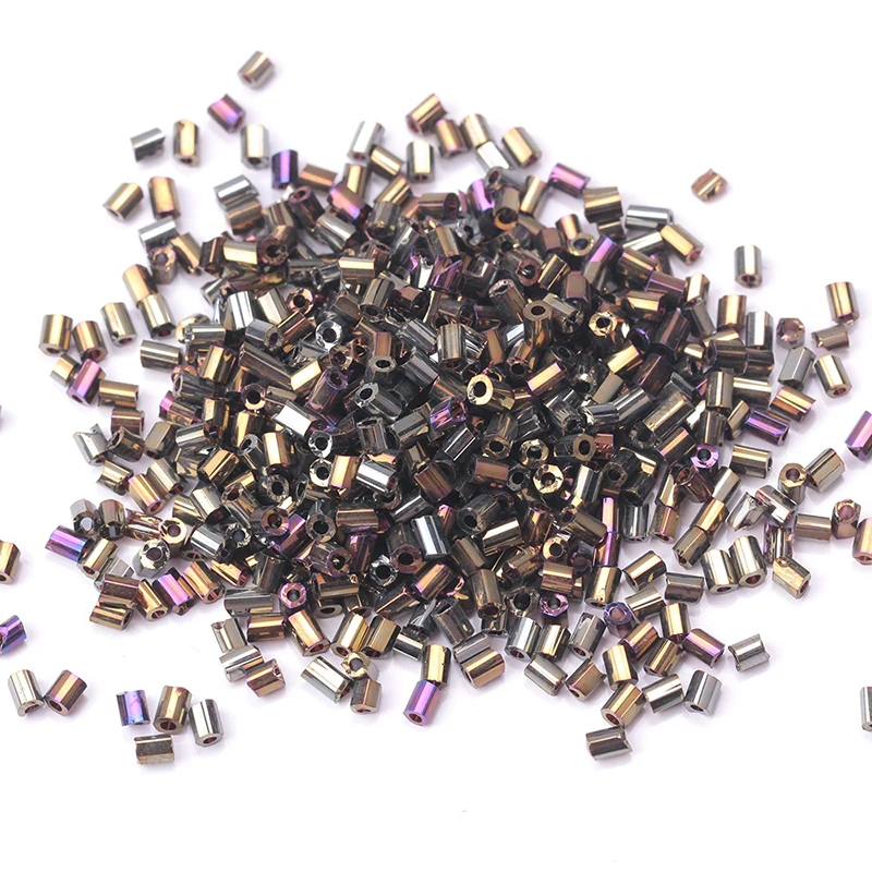 Wholesale Miyuki Glass Seed Beads Glass Bugle Beads Glass 2 Cut Beads 450g/bag For Jewelry Making Bracelet Making