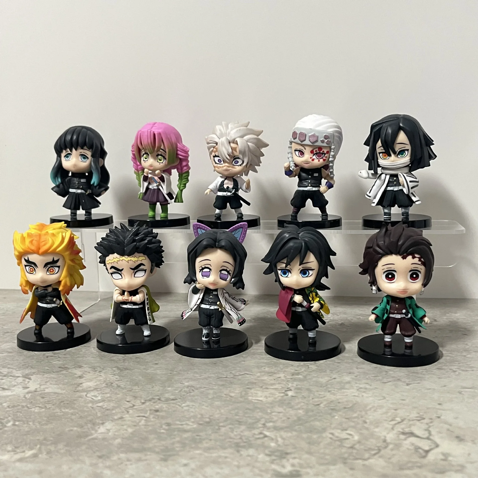 Hot Sell 5pcs/set Action Figures Demon Slayer Cartoon Toys 7cm Collection Model Doll PVC Anime Figure Kimetsu no yaiba Figure