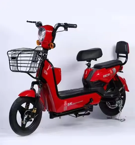 Factory High Speed 25-50km/h Electric Bicycle 48v 350w 14inch Fat Tire Electric Bike 2 Wheel Long Range Electric Scooter Adult