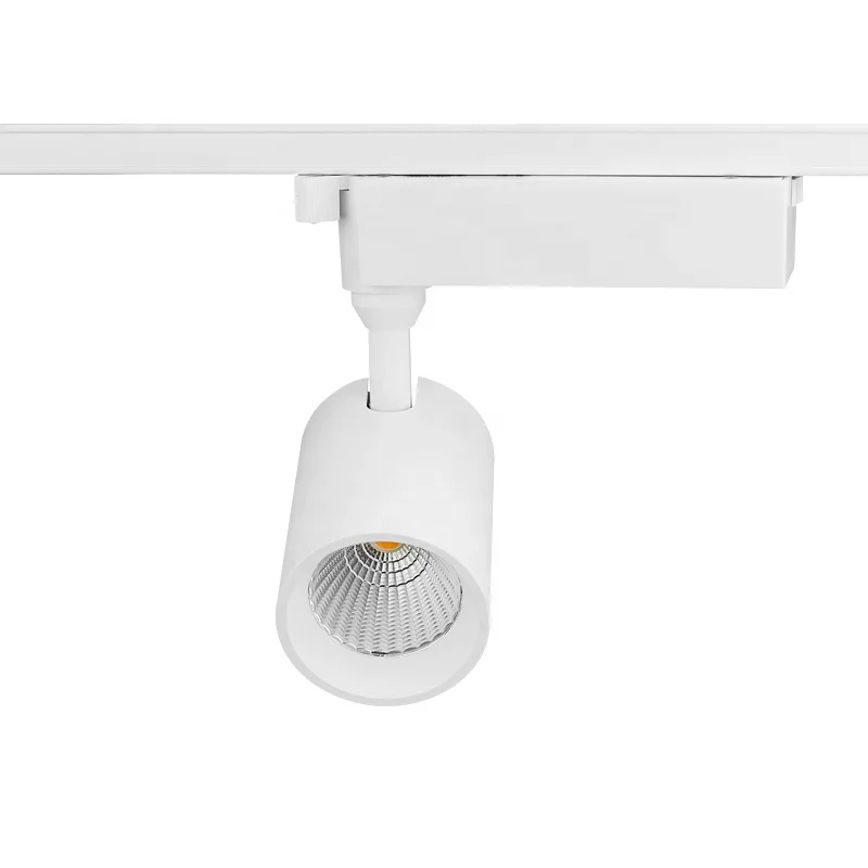 15W AC220V  3 wire low glare COB LED track spot  light for supermarket