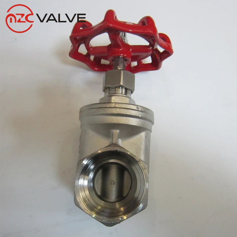 JIS 316/304 Stainless Steel Female Full bore bsp Thread CF8M npt 200wog screwed thread gate Valve with Wheel Handle