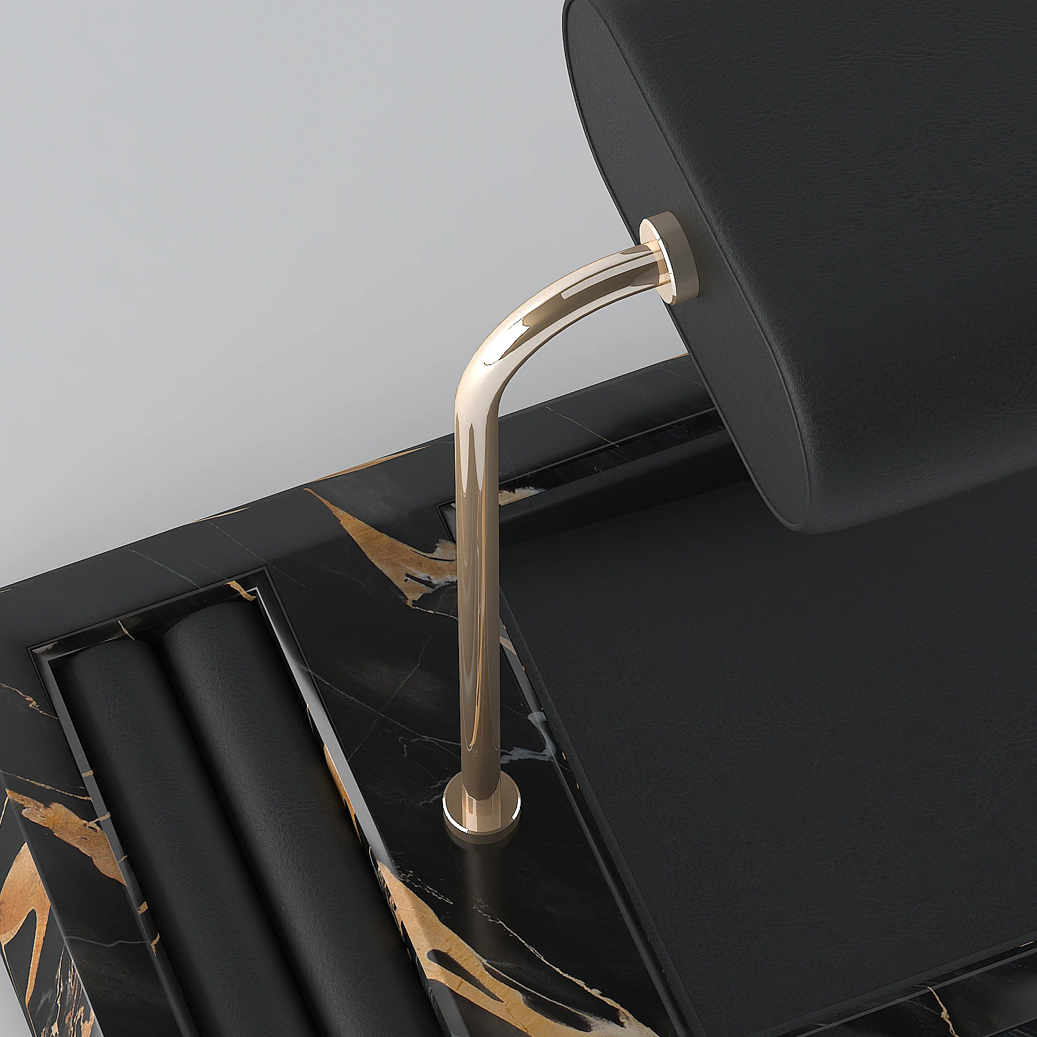 Custom PU Leather Pillow Display Stand Black Marble Design for Watch Jewelry Packaging & Display Counter