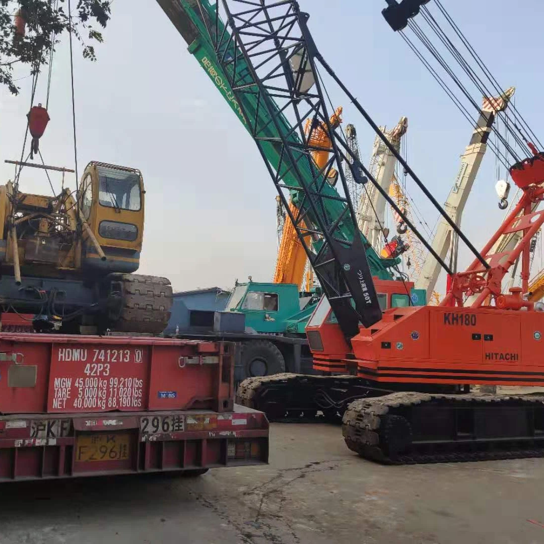 original Japanese HI TA CHI 180-3 KH180-3 50 ton used crawler crane on sale