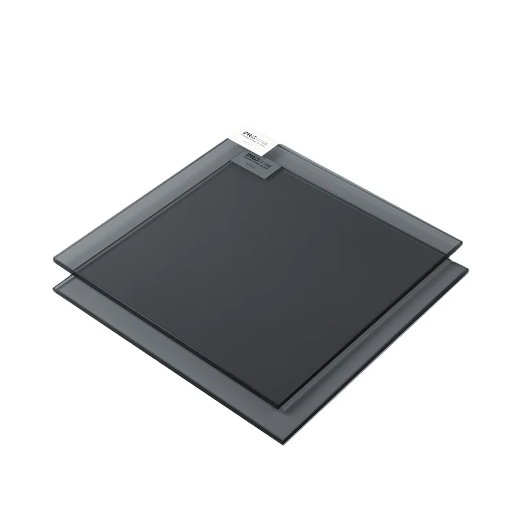 Dark Grey Safety Tempered Glass Crystal Euro Color Tinted Toughened Doors and windows Wall