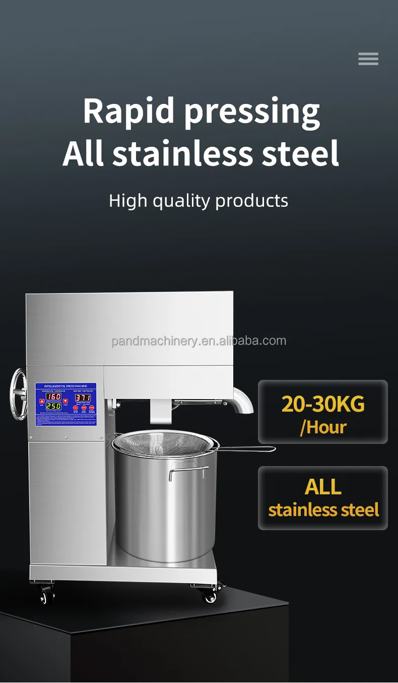 D08 Stainless steel jackfruit seeds home oil press pomegranate seed coconut oil mill machine