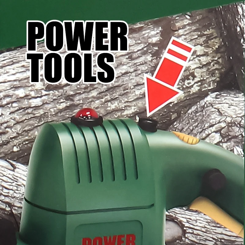 Electric Plastic Pretend Play Craftsman Toolbox Simulation Tool Set Chainsaw Toy for Kids