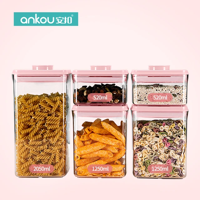 Storage Containers Kitchen Stackable Plastic Food Container Box Usable Lifting Food Contain Meal Prep Container