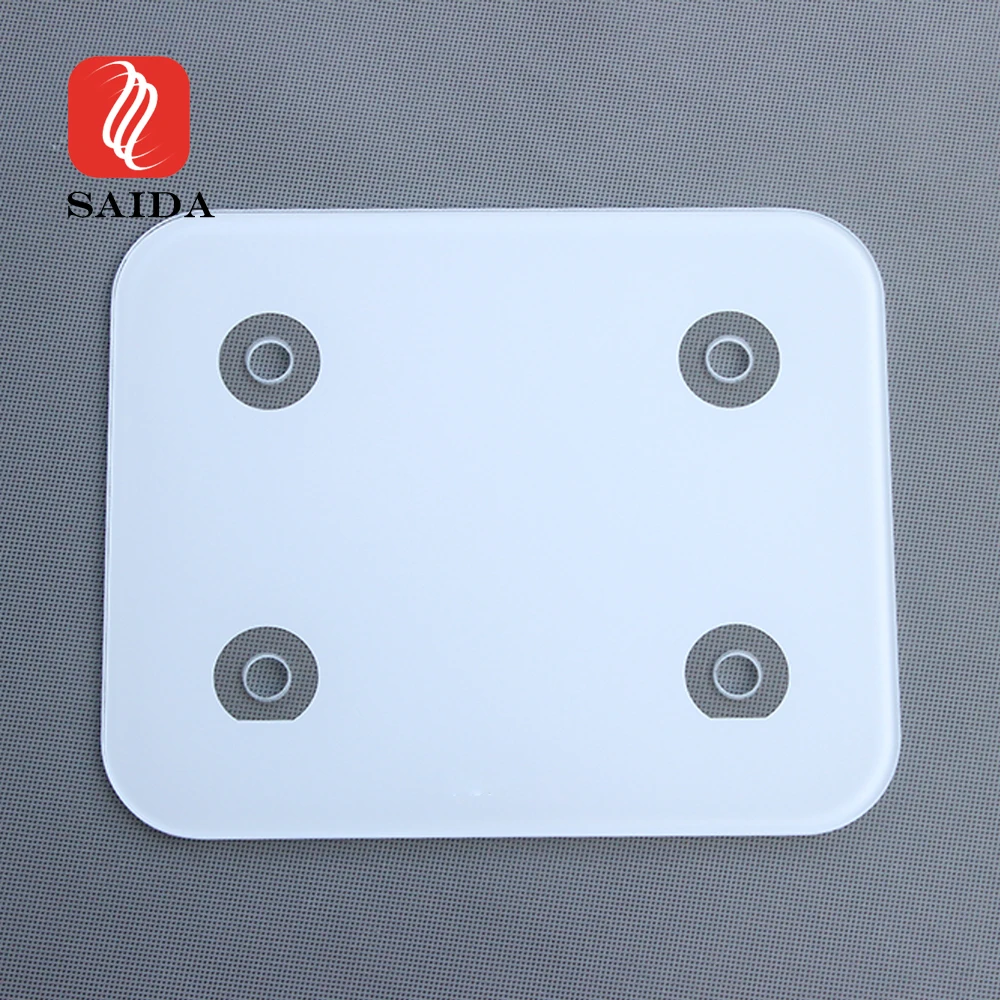 OEM 2mm-6mm ITO glass for Electronic Scale glass panel with Silk Screen Printing