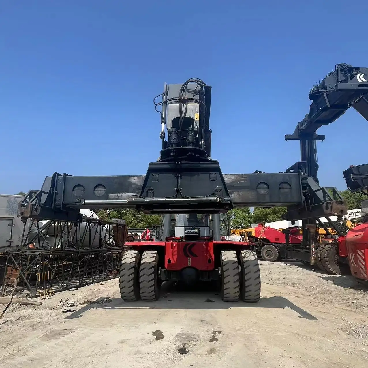 cheap original Used Container Kalmar Reach Stacker DRF450 Container Reach Stacker 45Ton Container Stacker for sale