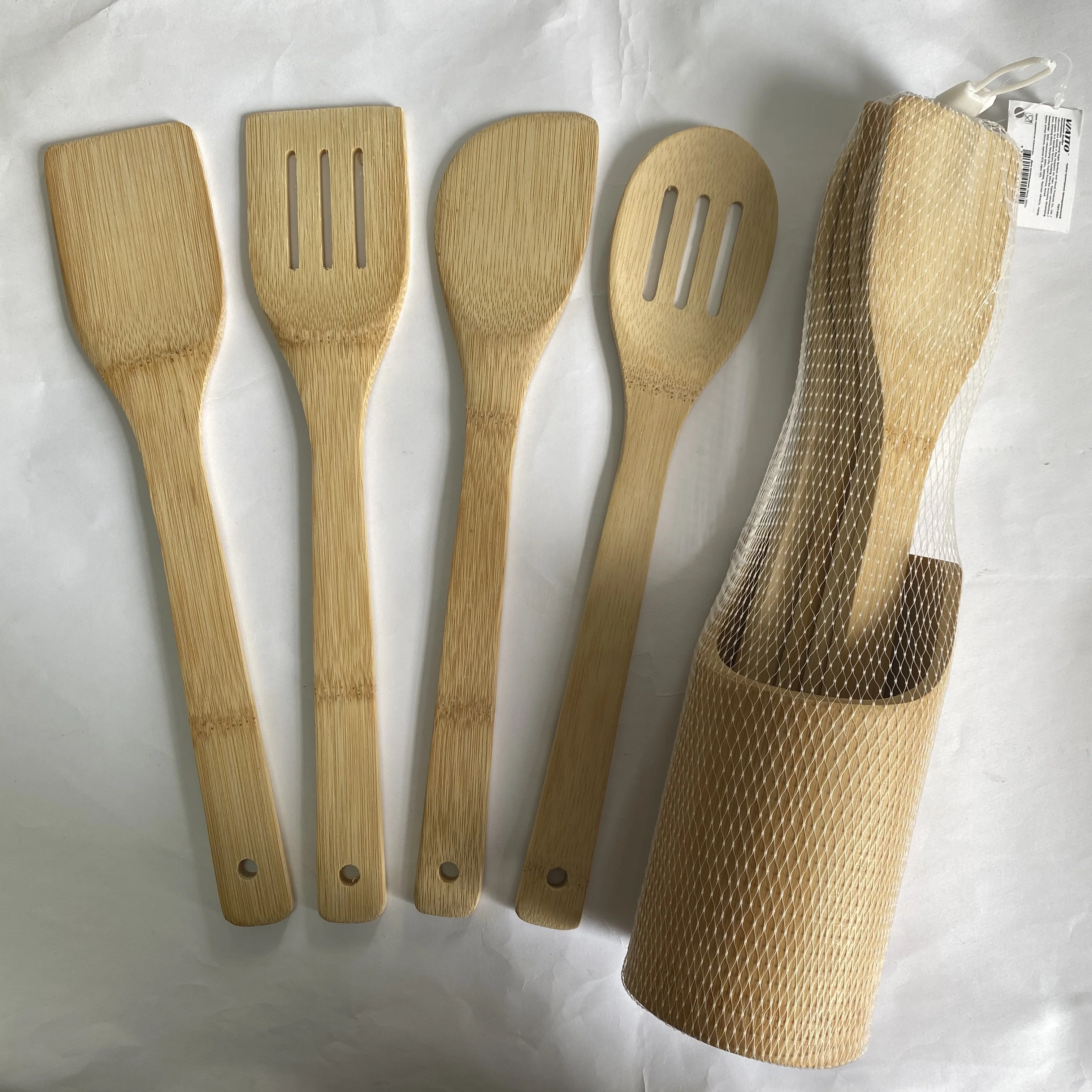 Hot Selling Kitchen Utensils Set Bamboo Cooking Tools Premium Kitchen Accessories
