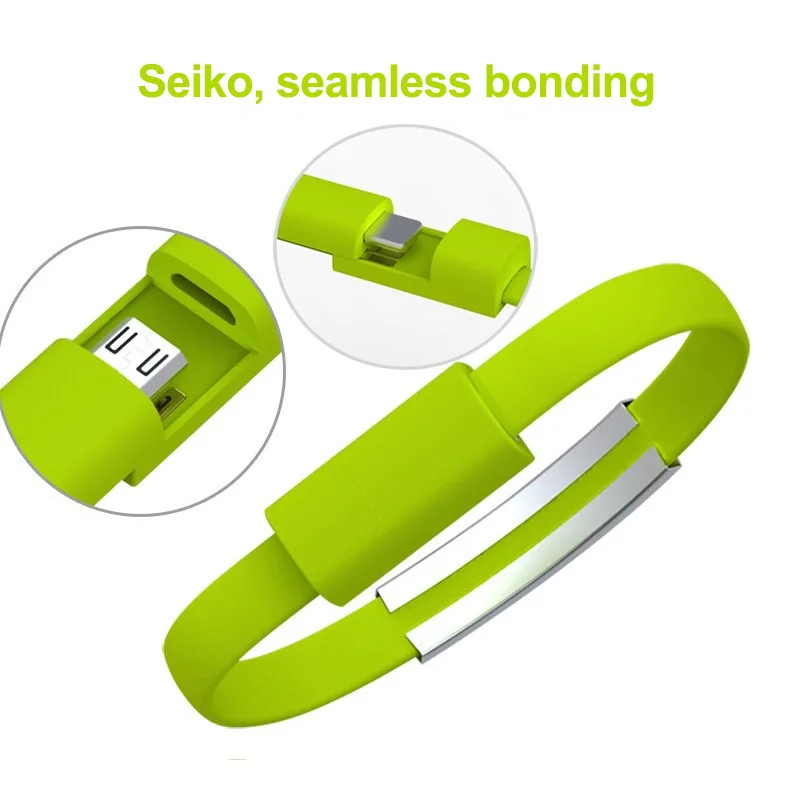 New bracelet  silicone data cable, Creative Bracelet Universal Charging Cable for cell phone