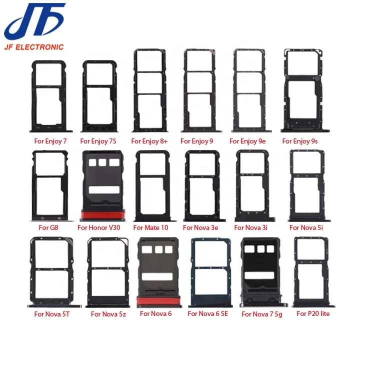 Mobile phone accessories Sim Card Tray For Huawei Nova mate 2 3 4 5 6 7 8 9 10 20 30 40 lite pro p10 P20 Sim Holder Slot Plate