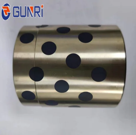 oil-free lubrication split bushing sleeve Brass guide bushs graphite copper bronze bushings