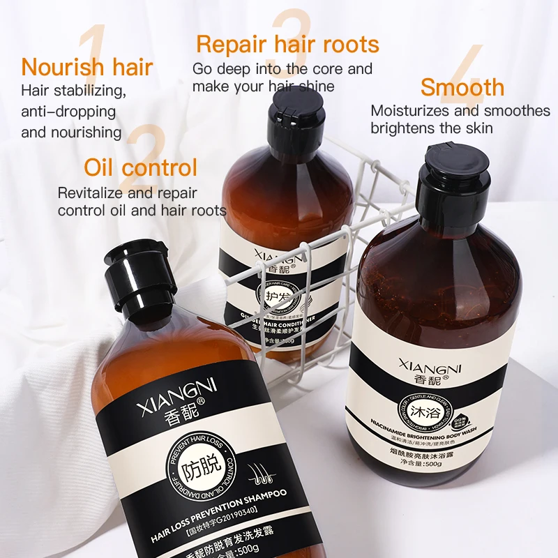 Ginger organic hair loss Shampoo Private Label Natural Organic For Hair growth Ginger Shampoo