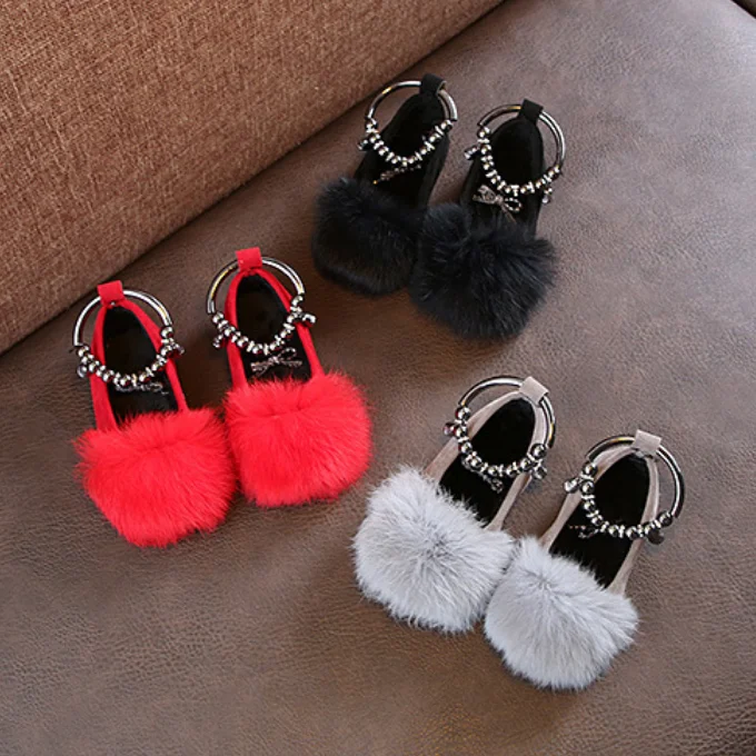 
Warm Girl Shoe Korean Girls Shoes Kids Princess Shoes 