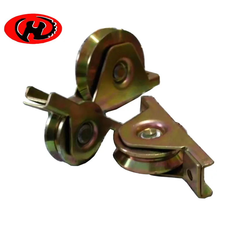 zinc coating Trapezoidal Triangular Wheel Pulley Roller for Sliding Gate Door