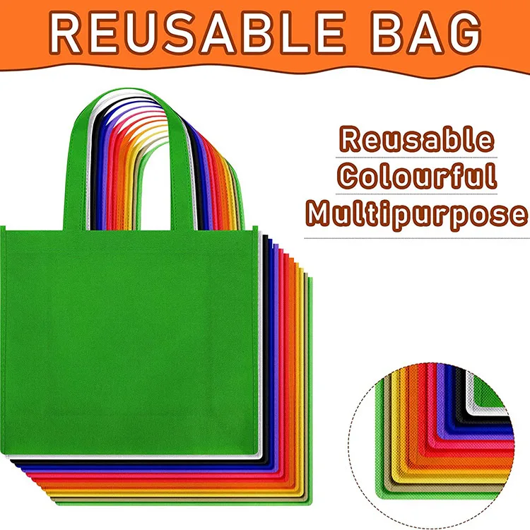 Custom Logo Colorful Large Bags Tote Shopping Bags Promotional Non Woven Fabric