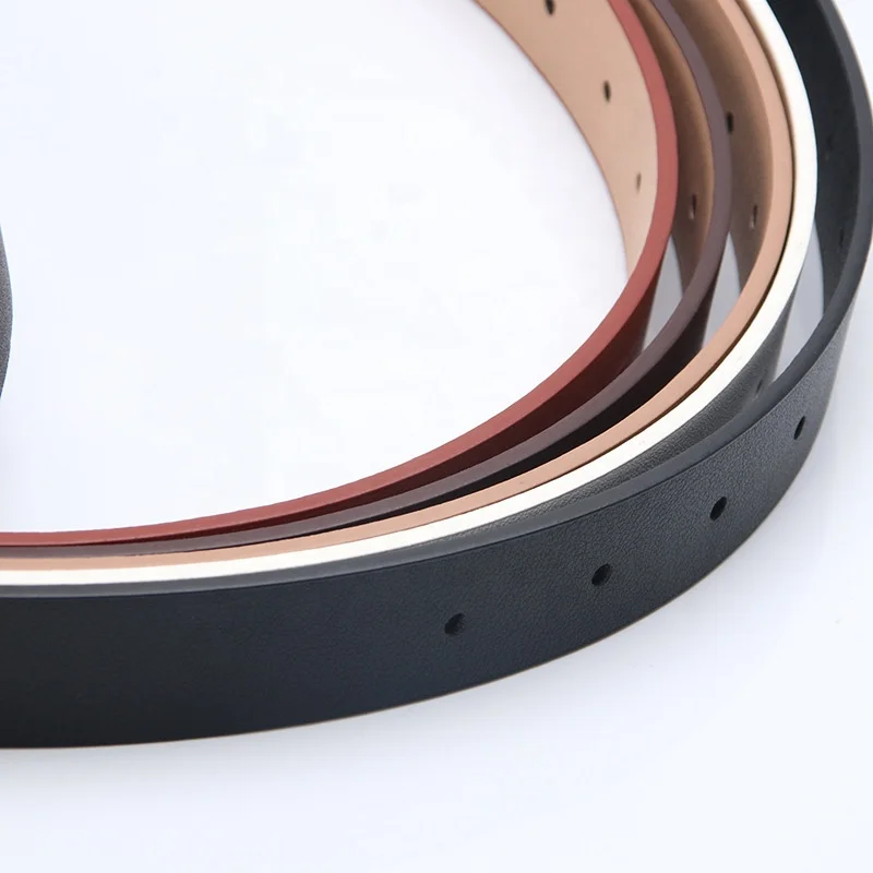 Round Alloy Buckle Belts for Women PU Leather Waist Belts Ladies Waistband for Jeans