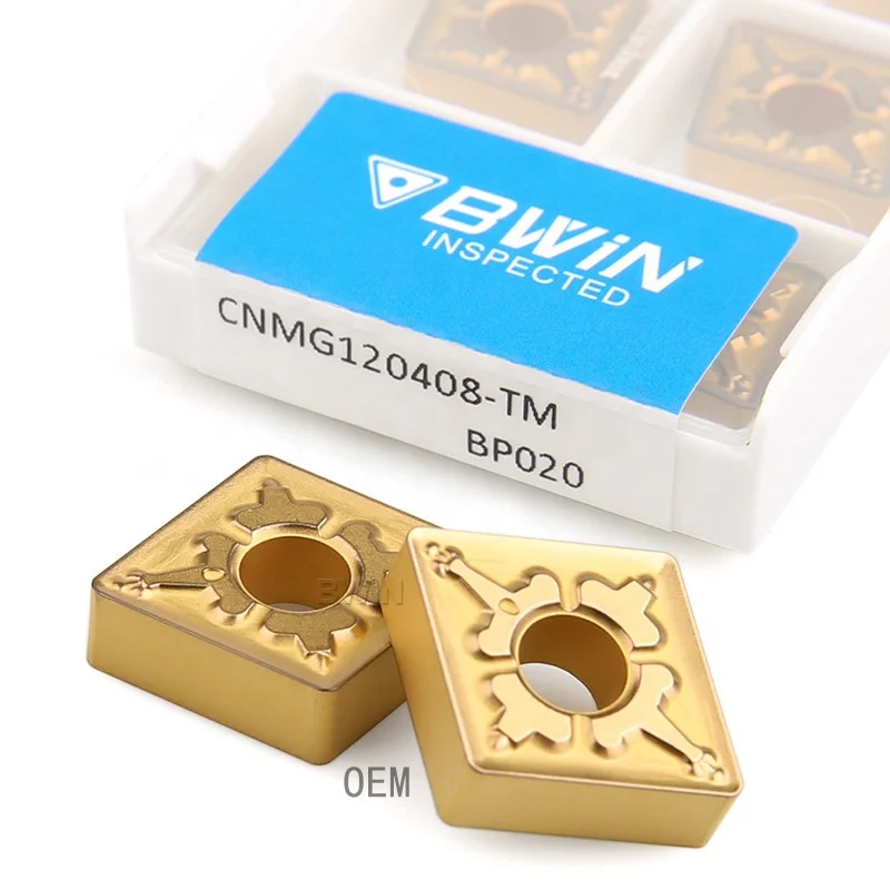Cnmg120404-Tm Cnmg120404-Opm Cnmg120404-Pf Diamond Cnc Insert Cnmg120408 Em Tc Tm Metal Carbide Insert Cutter Turning Tool Trade