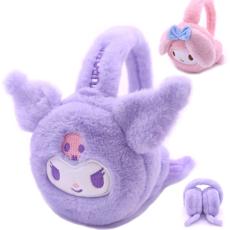 Cinnamoroll Winter Warm Earmuffs Children Girls Plush Thick Soft Ear Cover Melody Protection Warmth Ear Muffs