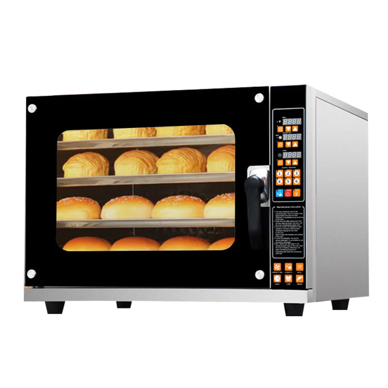 Countertop 4 Tray Electric Convection Bread Oven 220v Mini Multi-function Electric Oven Provided 40 Bread Bakery Equipment 4.5KW