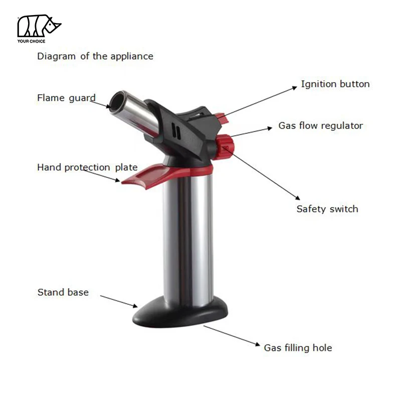 Factory Cheap Flamethrower Gas Kitchen Cooking Igniter Metal Welding Gun Outdoor BBQ Lighting Gun