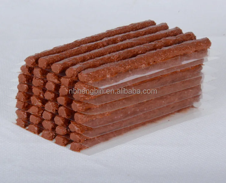 Tire Repair Strings Rubber Strip 60PCS Tire Repair Plugs Self Vulcanizing Tire Repair Kit Bacon Strips for Car